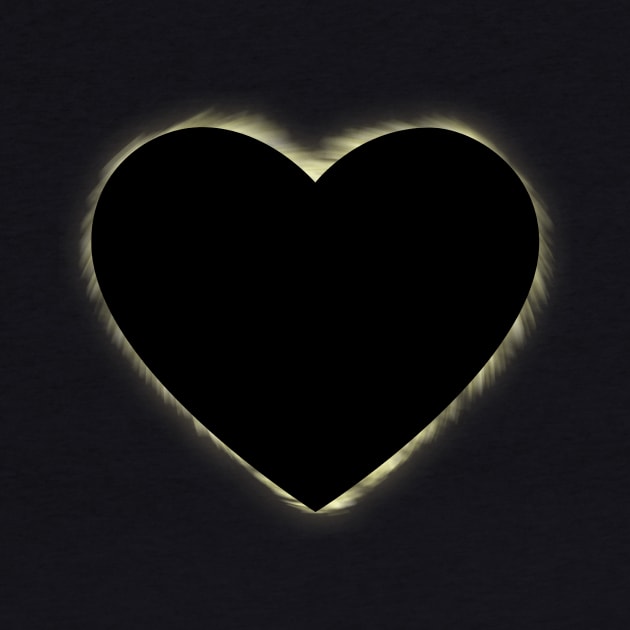 Lunar Heart Eclipse - Totality by Tees_N_Stuff